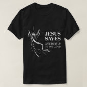 Cloud Backup Jesus Rette Computer-IT-Rechenzentrum T-Shirt (Design vorne)