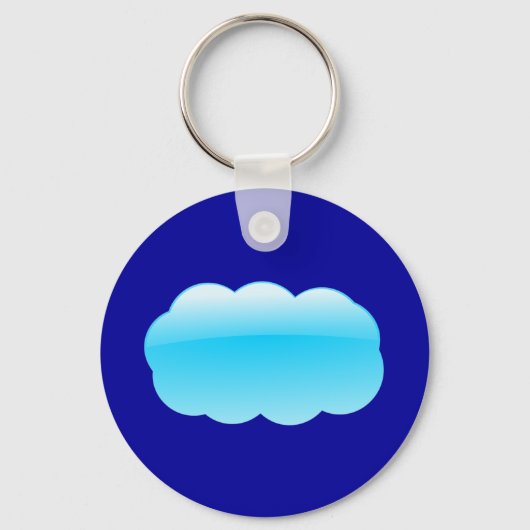 Cloud-basiertes Symbol Schlüsselanhänger (Vorderseite)