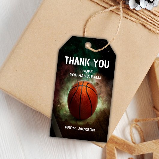 Cloud Basketball Geburtstagsgeschenke Tags Geschenkanhänger
