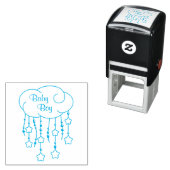 Cloud Beads Stars Mobile Baby Boy Permastempel (Beispiel)