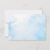 Cloud-Beileid Danke-Card Mitteilungskarte (Rückseite)