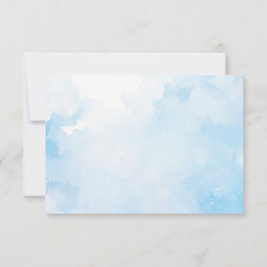 Cloud-Beileid Danke-Card Mitteilungskarte (Rückseite)