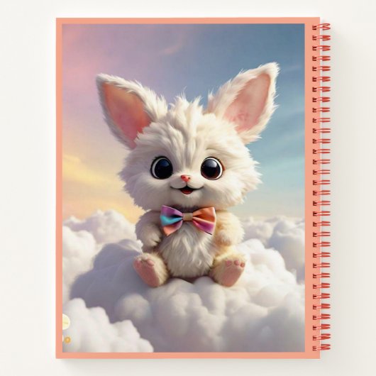 "Cloud-Bewohner-Lächeln" Notizblock (Rückseite)