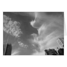 Cloud Bird, New York City, USA, noir, card