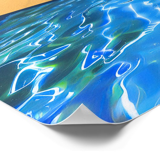 Cloud Blue Dress Detox Witchy AI Art Matt Value Poster (Ecke)