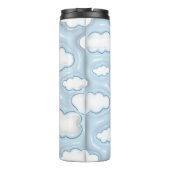 Cloud Blue Sky Personalisiert Inflated 3D Tumbler Thermosbecher (Rückseite)
