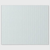 Cloud Blue und White Herringbone Geschenkpapier (Flach)