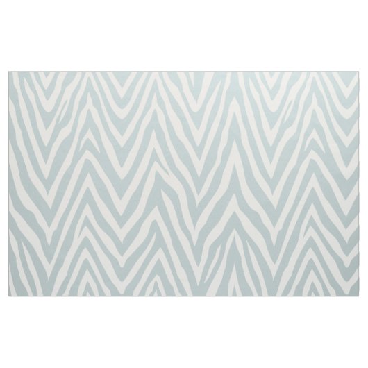 Cloud Blue Zebra Print Large Scale Stoff (Yard (91,4 cm))
