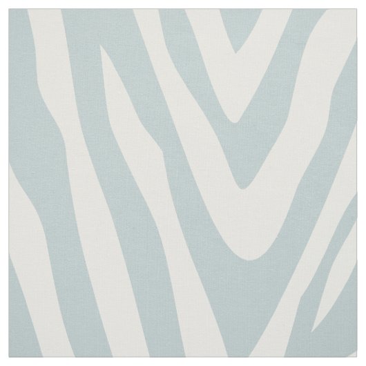 Cloud Blue Zebra Print Large Scale Stoff (Muster)