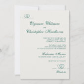 Cloud Bold Teal Modern Chic Mix and Match Wedding Einladung (Vorderseite)