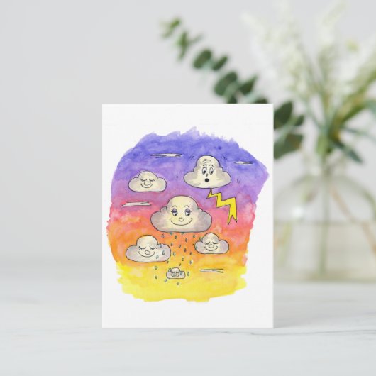 Cloud Burp Postkarte (Stehend Vorderseite)