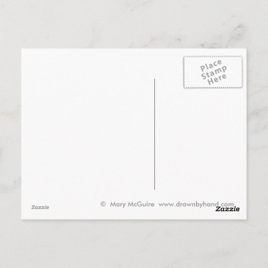 Cloud Burp Postkarte (Rückseite)