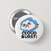 Cloud Burst Funny Cloud Furz Puff Button (Vorne & Hinten)