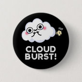 Cloud Burst Funny Cloud Furz Puff Dark BG Button (Vorderseite)