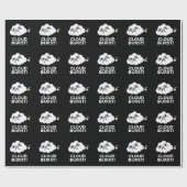 Cloud Burst Funny Cloud Furz Puff Dark BG Geschenkpapier (Flach)