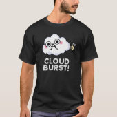 Cloud Burst Funny Cloud Furz Puff Dark BG T-Shirt (Vorderseite)