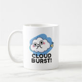 Cloud Burst Funny Cloud Furz Puff Kaffeetasse (Links)