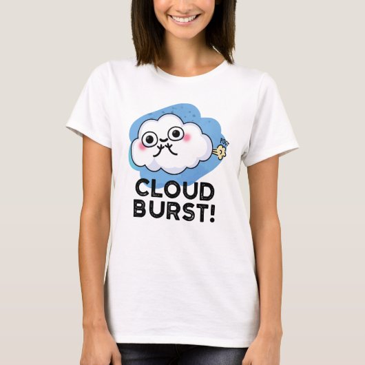 Cloud Burst Funny Cloud Furz Puff T-Shirt (Vorderseite)