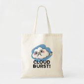 Cloud Burst Funny Cloud Furz Puff Tragetasche (Vorne)