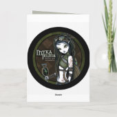 "Cloud Burst" Tribal Steampunk Aviatrix Fairy Card Karte (Rückseite)