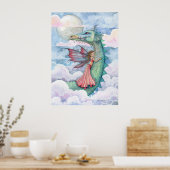 Cloud Buy Fairy Dragon Poster Print (Küche)