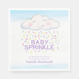 Cloud candle Baby berühren farbenfrohe Aquarellkun Serviette