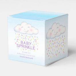 Cloud candle Baby Sprinkle Wasserfarbe Vielen Dank Geschenkschachtel