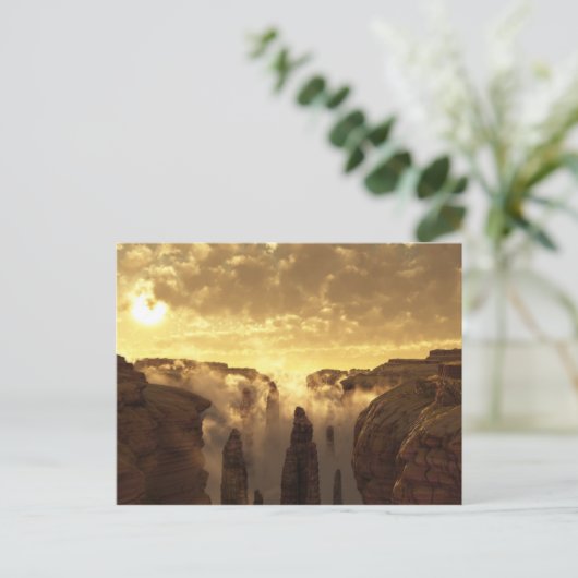 Cloud Canyon Postcard Postkarte (Stehend Vorderseite)