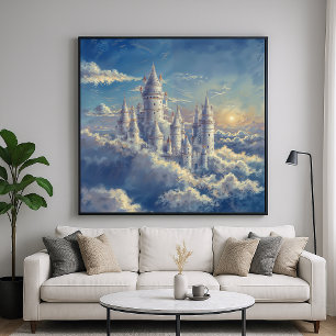 Cloud Castle - Malerische Fantasie Poster