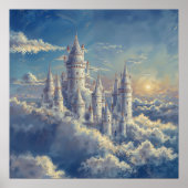 Cloud Castle - Malerische Fantasie Poster (Vorne)