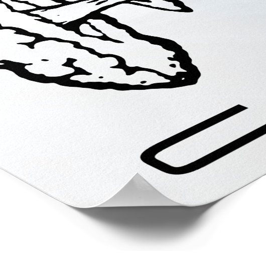 Cloud Chaser Poster White (Ecke)