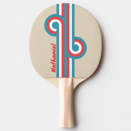 Cloud Chaser Stripe Loop mit Namen Tischtennis Schläger (Vorderseite)