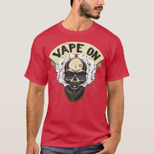 Cloud Chaser Vaping bärtigen Schädel Vapon T-Shirt