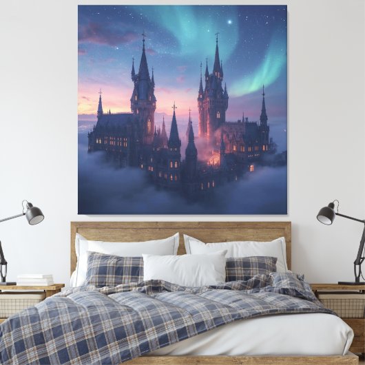 Cloud City of Light Leinwanddruck (Insitu (Schlafzimmer))