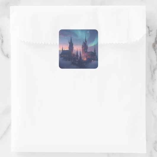 Cloud City of Light Quadratischer Aufkleber (Tasche)