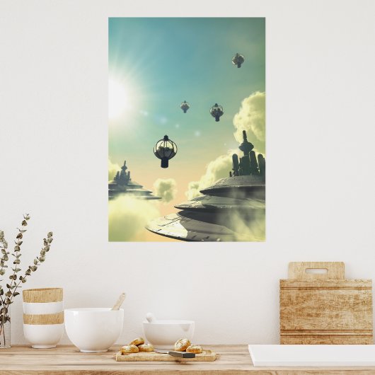 Cloud city poster (Küche)