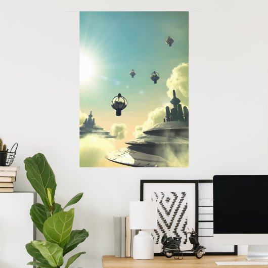 Cloud city poster (Heimbüro)