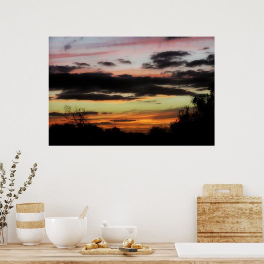 Cloud Colors Poster (Küche)