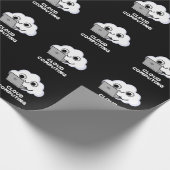 Cloud Computing Computer Weather Puck Dark BG Geschenkpapier (Ecke)