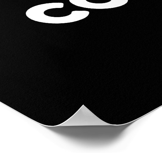 Cloud Computing Computer Weather Puck Dark BG Poster (Ecke)