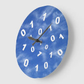 Cloud Computing Data Clock Große Wanduhr (Winkel)