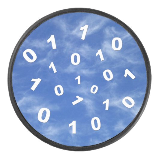 Cloud-Computing-Daten Eishockey Puck (Vorderseite)