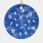 Cloud-Computing-Daten Keramik Ornament (Vorne)