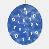 Cloud-Computing-Daten Keramik Ornament (Links)