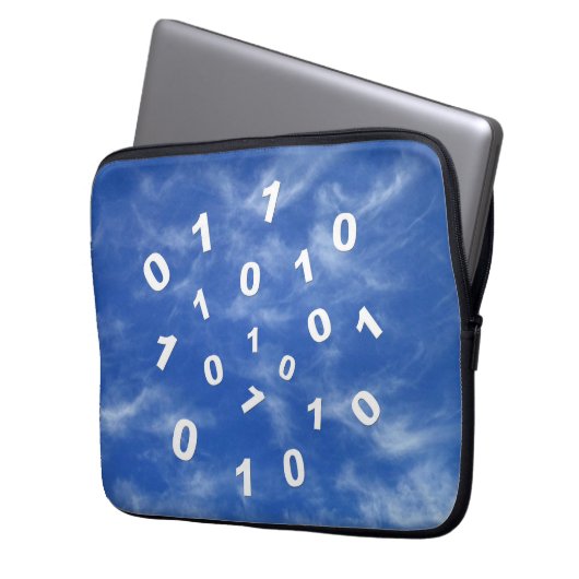 Cloud-Computing-Daten - Laptop-Sieb Laptopschutzhülle (Vorderseite Links)