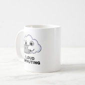 Cloud Computing Funny Computer Weather Puff Kaffeetasse (Vorderseite Links)