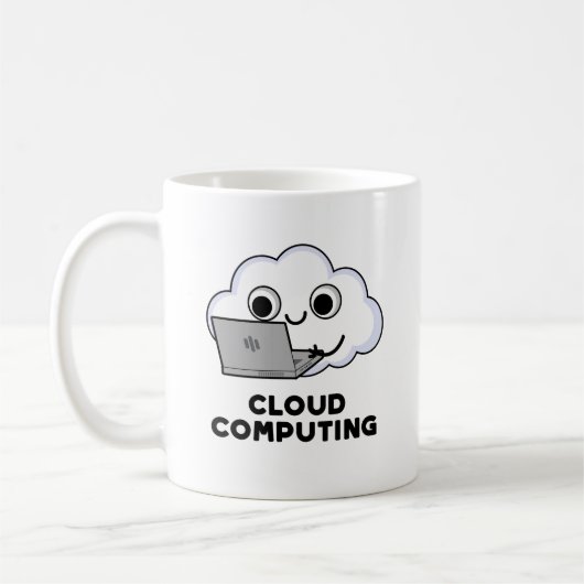 Cloud Computing Funny Computer Weather Puff Kaffeetasse (Links)