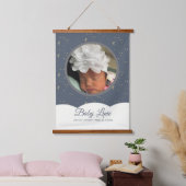 Cloud Constellation Imitate Gold New Baby Wandteppich Mit Holzrahmen (Schlafzimmer)