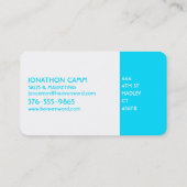 Cloud Cross (weiß) Visitenkarte (Rückseite)