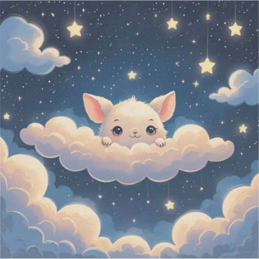 Cloud Cuddles and Starry Snuggles Aufkleber (Vorderseite)